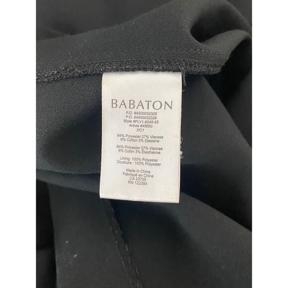 Aritzia Babaton Womens Cap Sleeve Sheath Dress Black S Small - Picture 7 of 9